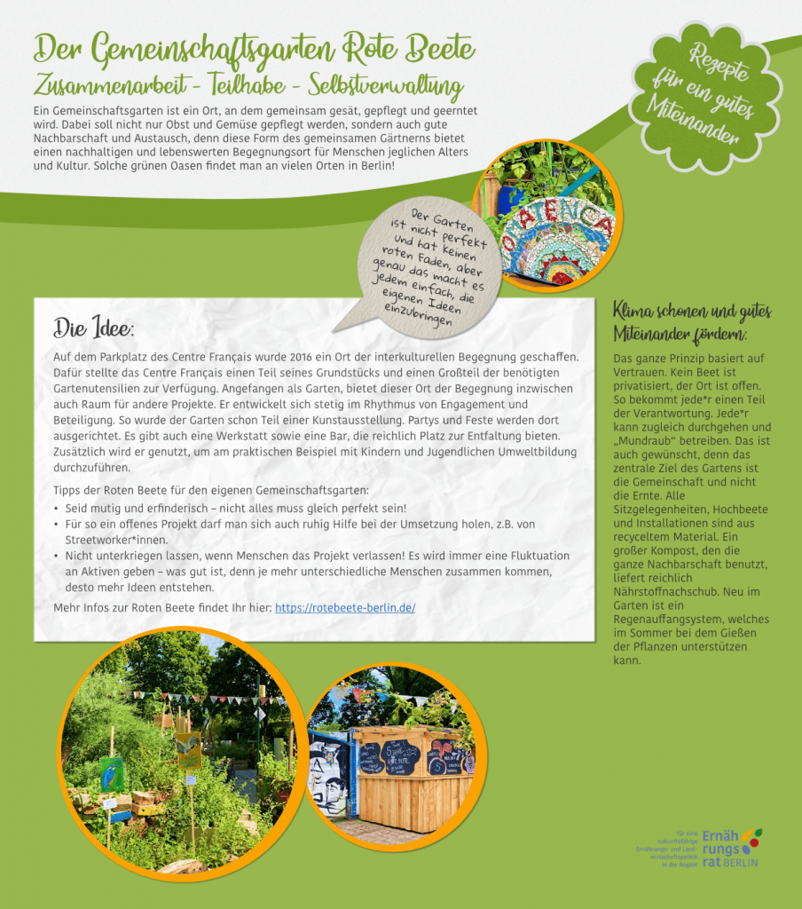 Rote Beete Ernährungsrat Berlin