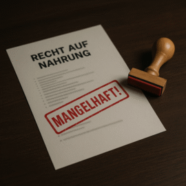 Mängelliste zum Recht auf Nahrung bei UN eingereicht