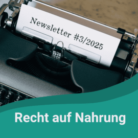 Newsletter: Recht auf Nahrung – Von Gemüse auf Rezept, Ernährungsumgebungen und Podcasts